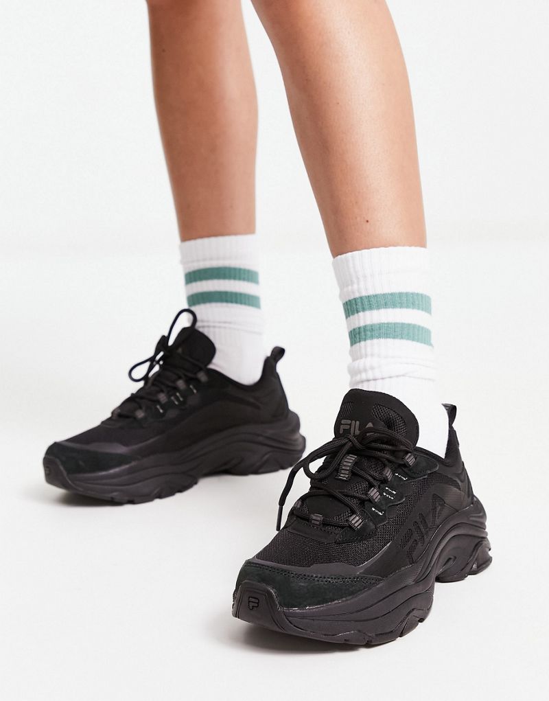 Черные кроссовки Fila Alpha Ray Linear для женщин, категория Lifestyle Sneakers Fila
