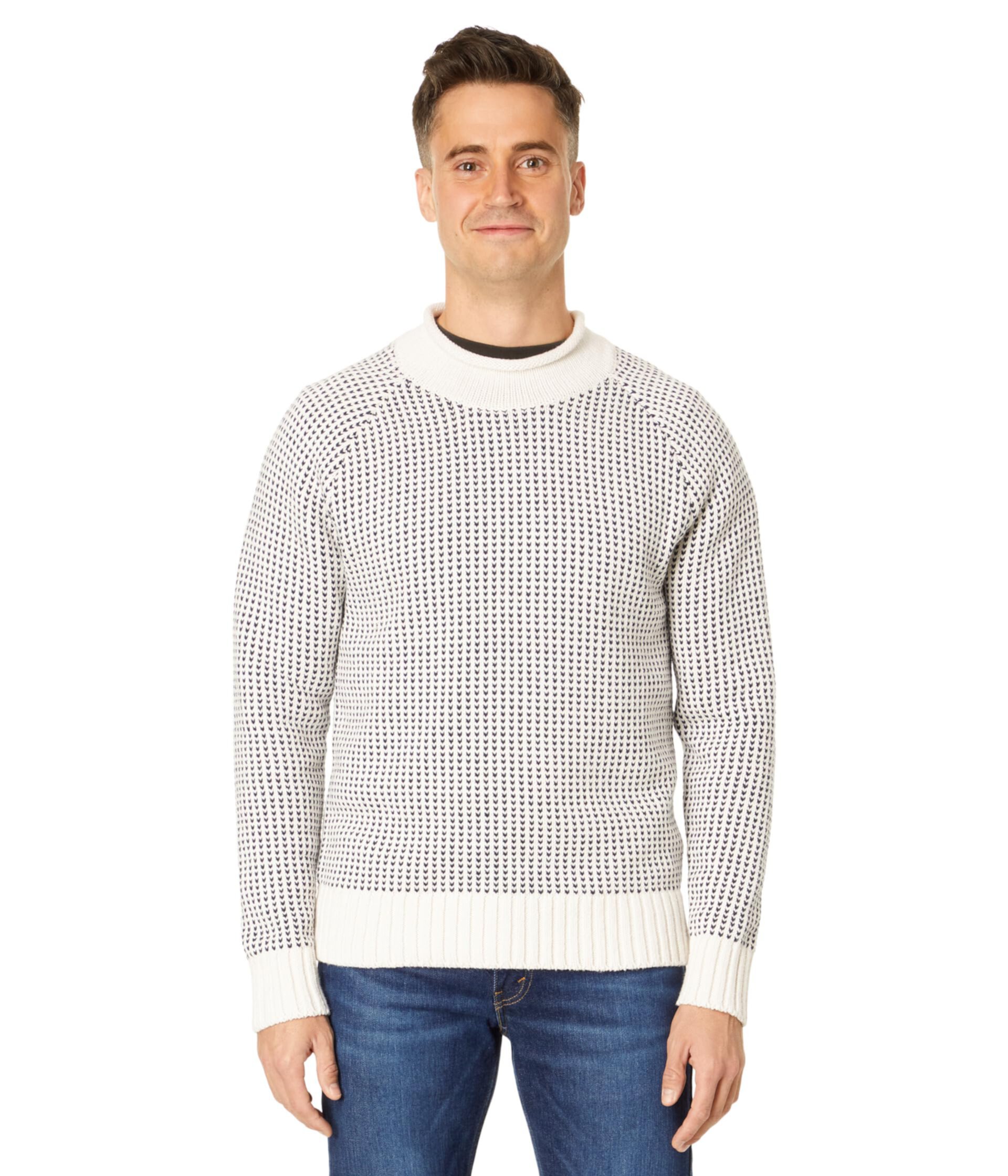 Мужской Свитер L.L.Bean Signature Organic Cotton Rollneck Fair Isle L.L.Bean