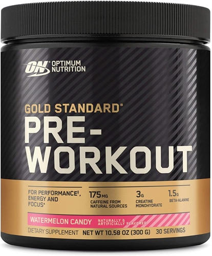 Gold Standard Pre-Workout для производительности и энергии 30 порций, 175 мг кофеина Optimum Nutrition