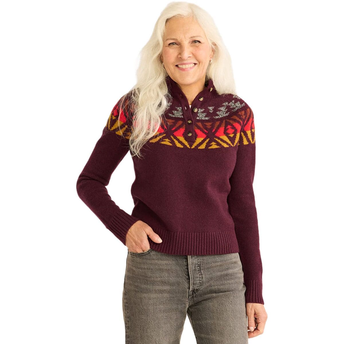 Женский Свитер Pendleton Fair Isle Mockneck Pendleton