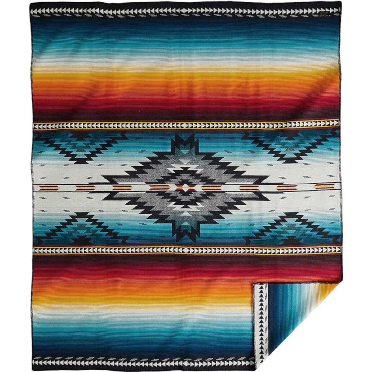 Туристическое одеяло Pendleton Saltillo Sunset Jacquard Unnapped Pendleton