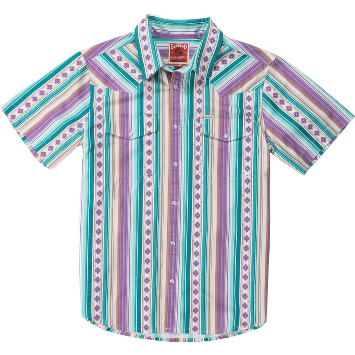 Рубашка с короткими рукавами и жемчужными кнопками Serape Sendero Provisions Co.