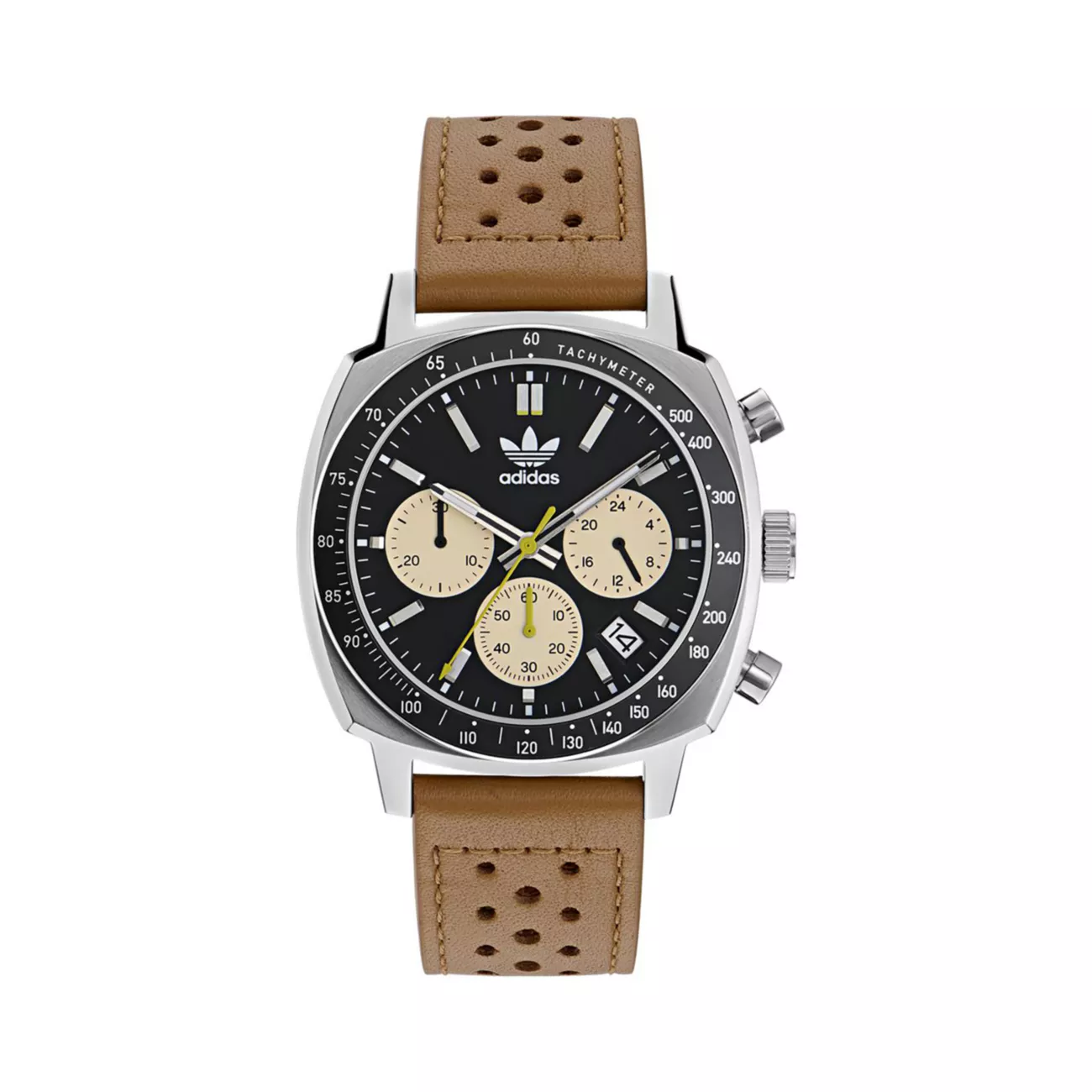 Master Originals One Chrono Stainless Steel &amp; Leather Strap Watch/44MM Adidas