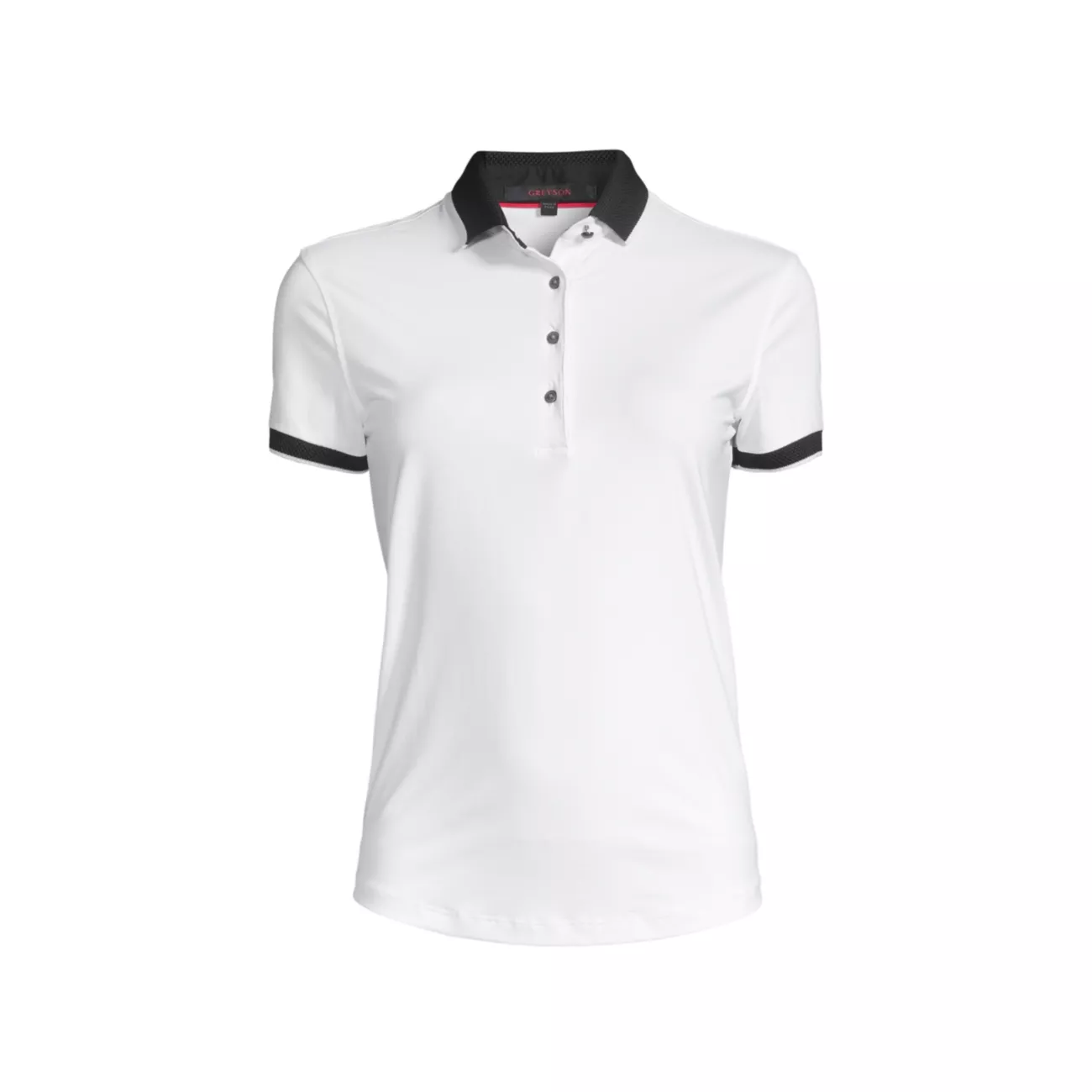 Scarlett Short-Sleeve Polo Tee GREYSON