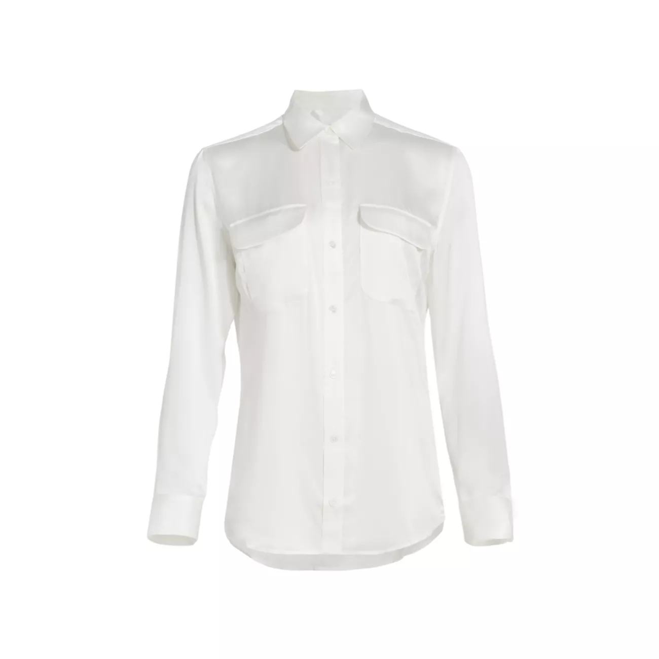 Фирменная шелковая блузка на пуговицах EQUIPMENT