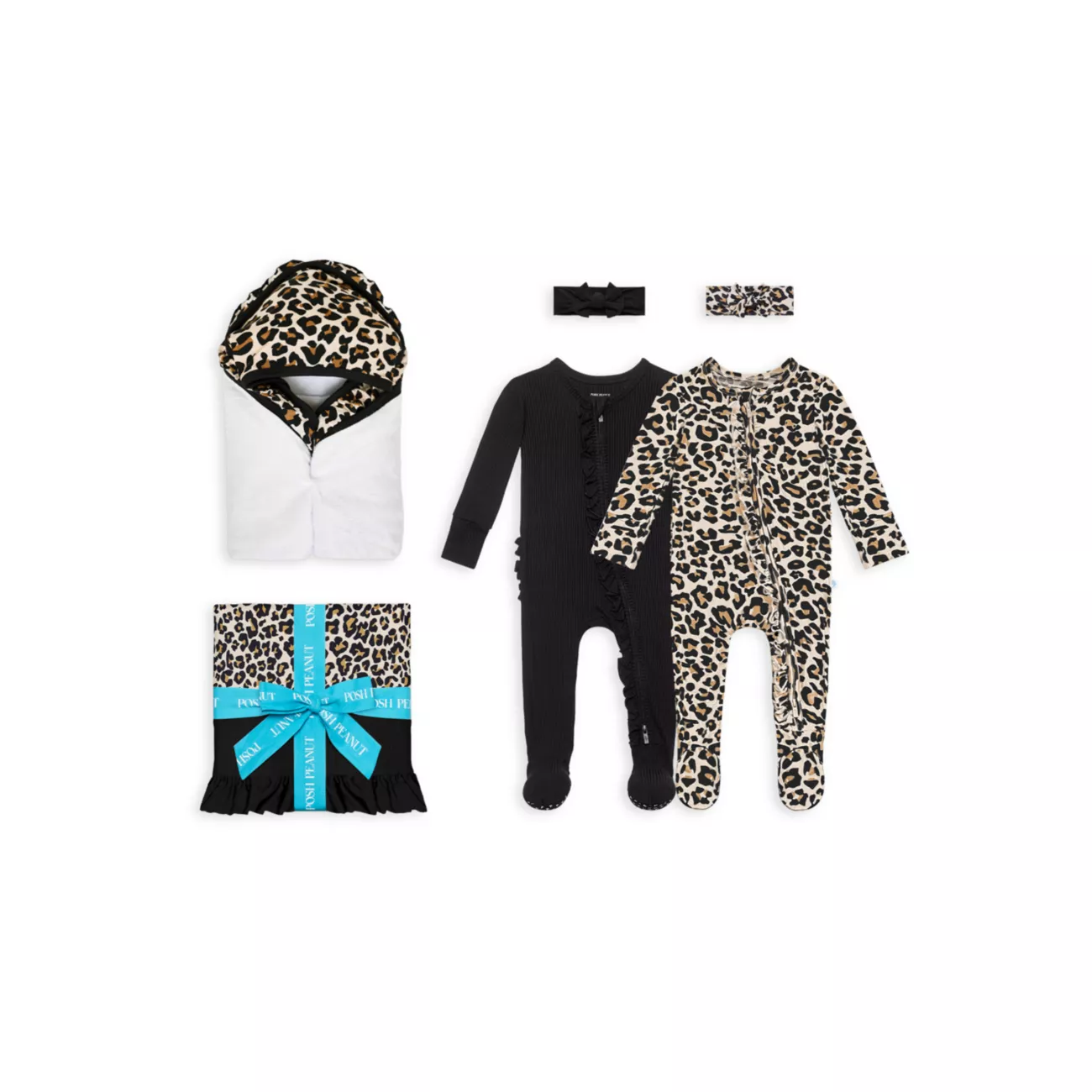 Детский комплект одежды Posh Peanut Для девочек Lana Leopard 6 предметов Posh Peanut