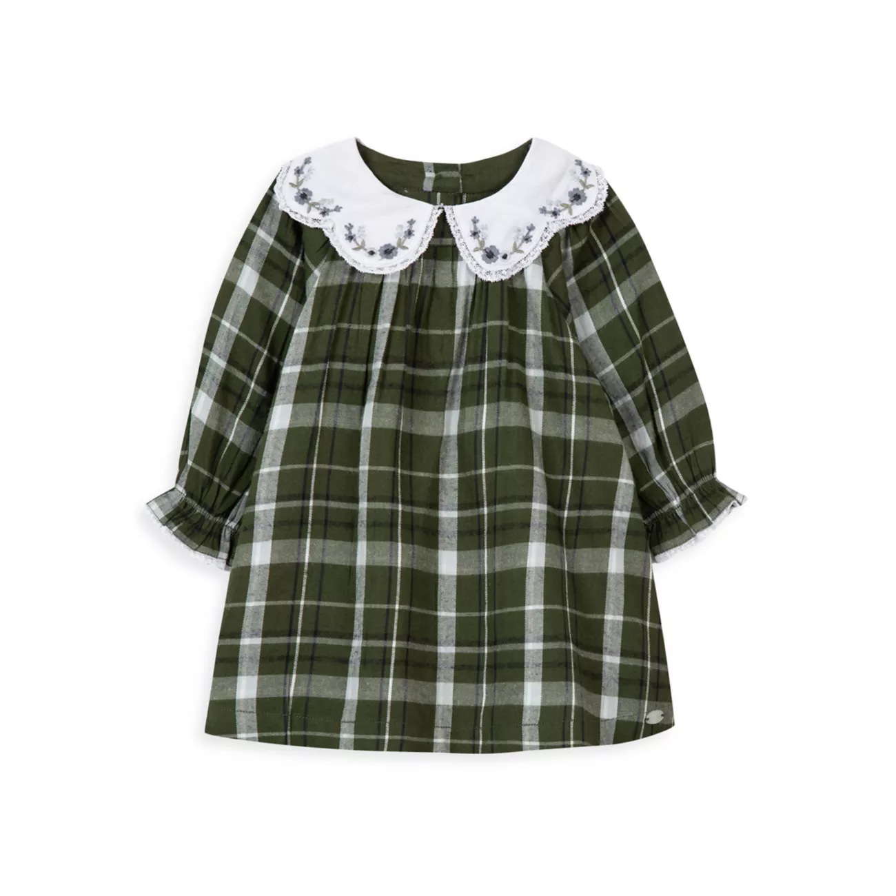 Baby Girl's &amp; Little Girl's Floral Embroidered Plaid Dress Tartine et Chocolat