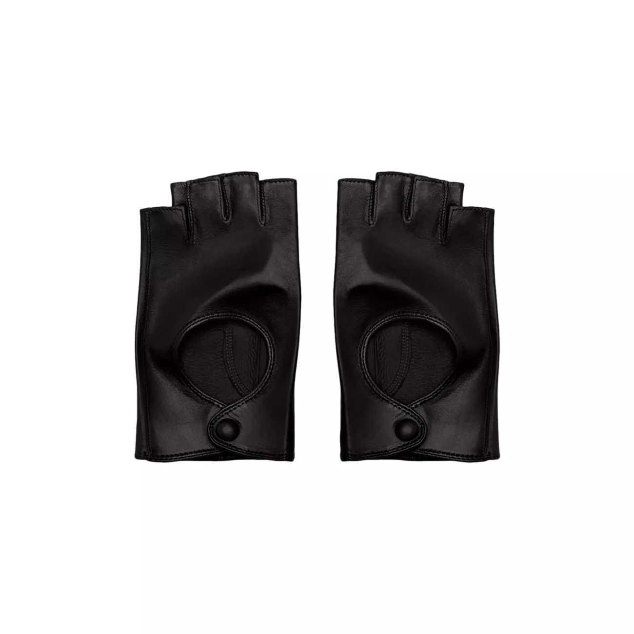 Кожаные водительские перчатки без пальцев Seymoure Gloves