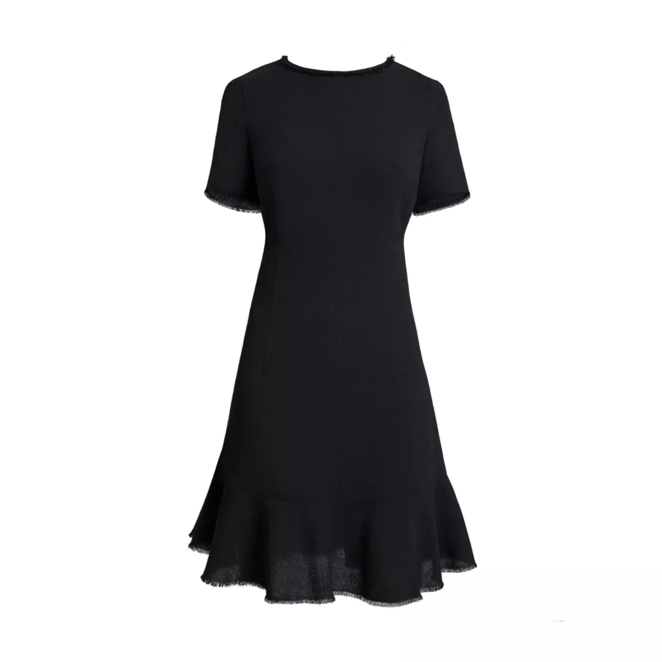 Шерстяное платье-футляр с короткими рукавами Santorelli
