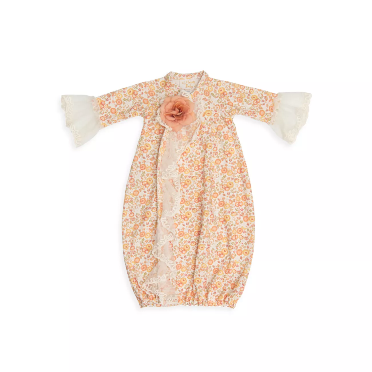 Сахарное платье цвета корицы для маленьких девочек Haute Baby