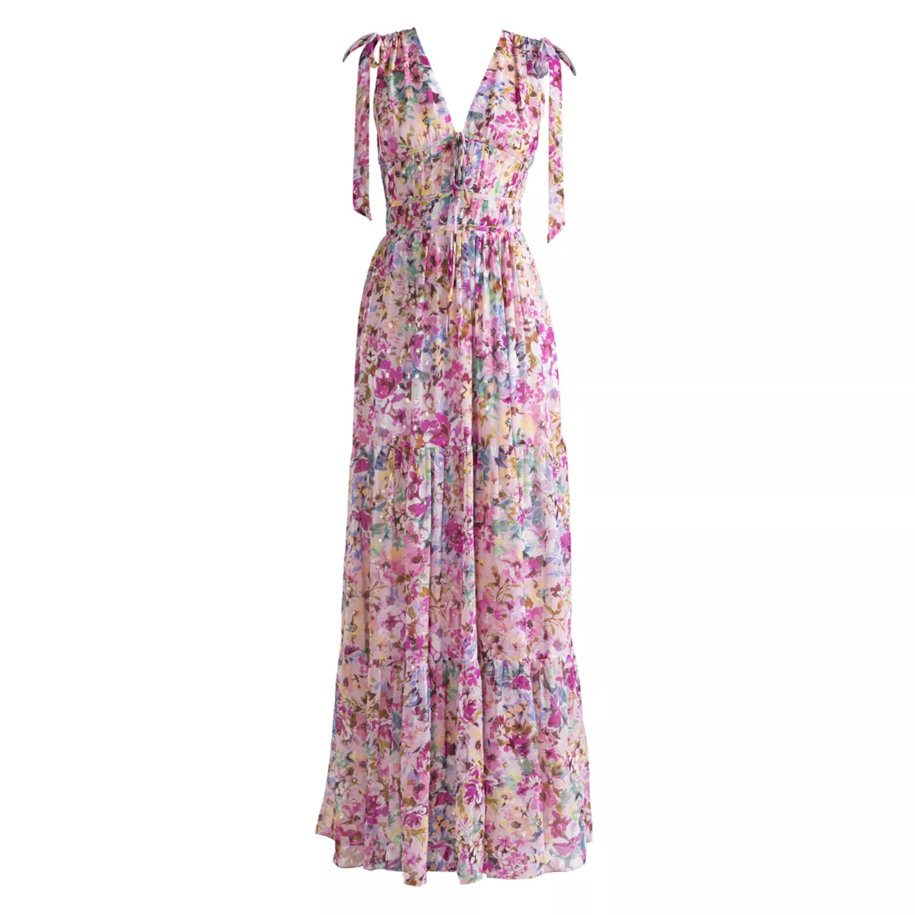 Платье Zahra с неоновым цветочным принтом Shoshanna