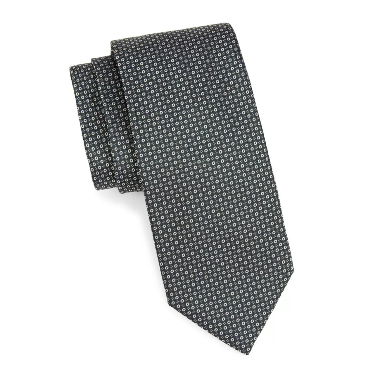 Шелковый галстук в горошек Canali