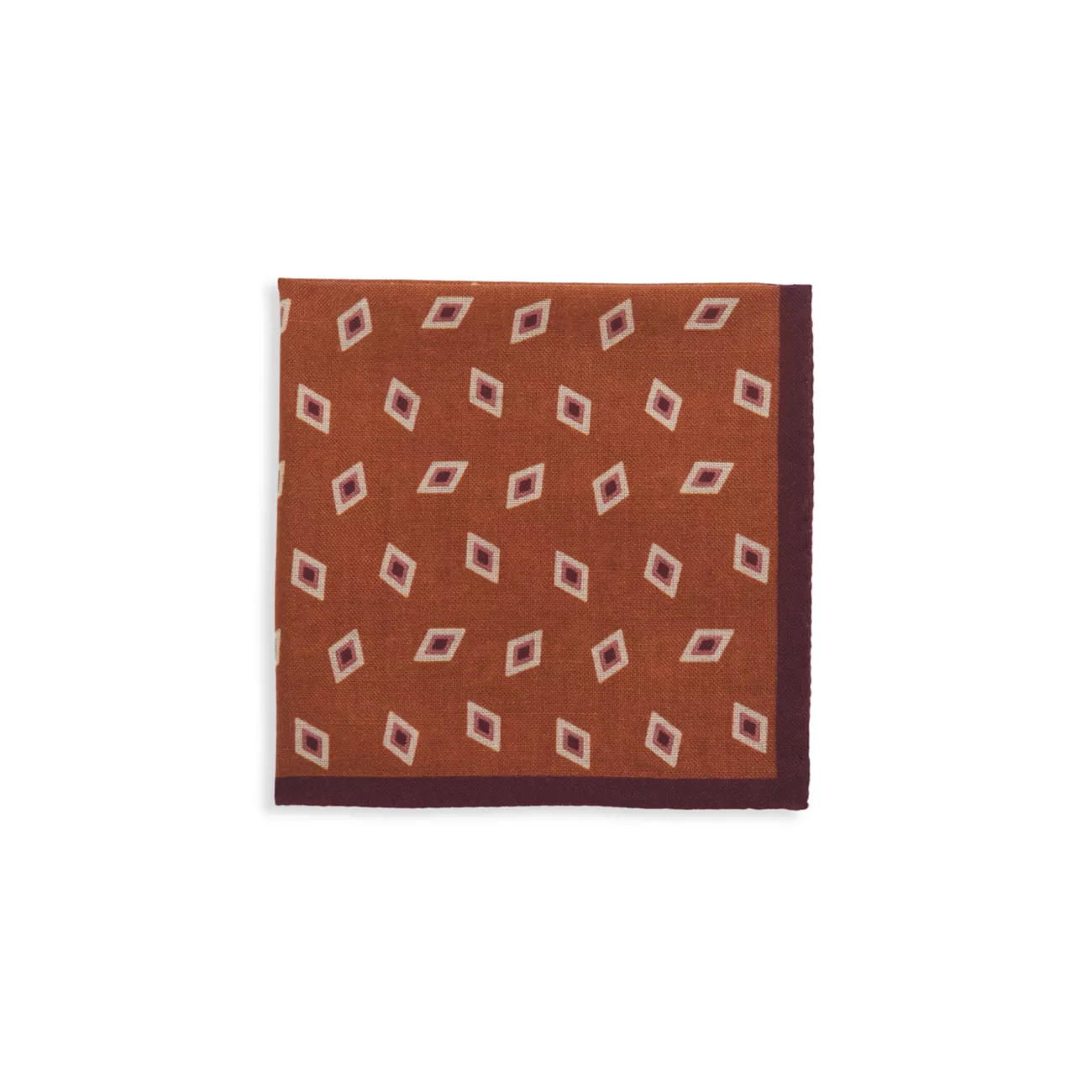 Шелковый нагрудный платок с геометрическим рисунком Canali