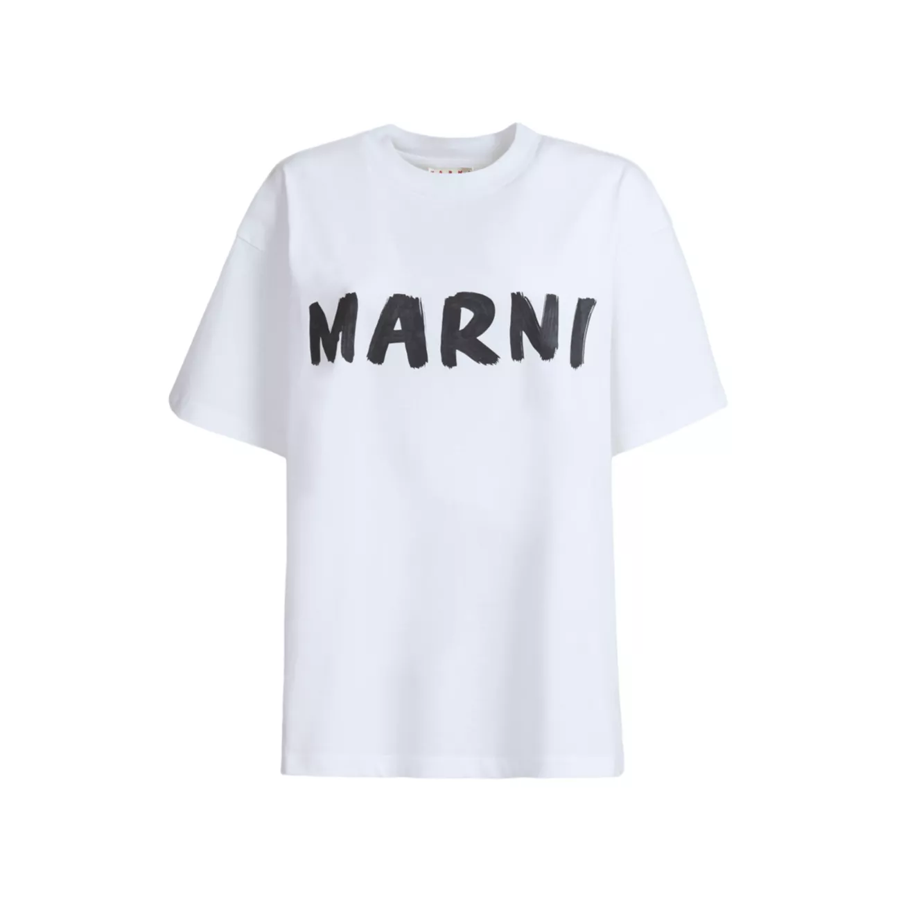 Хлопковая футболка с логотипом MARNI