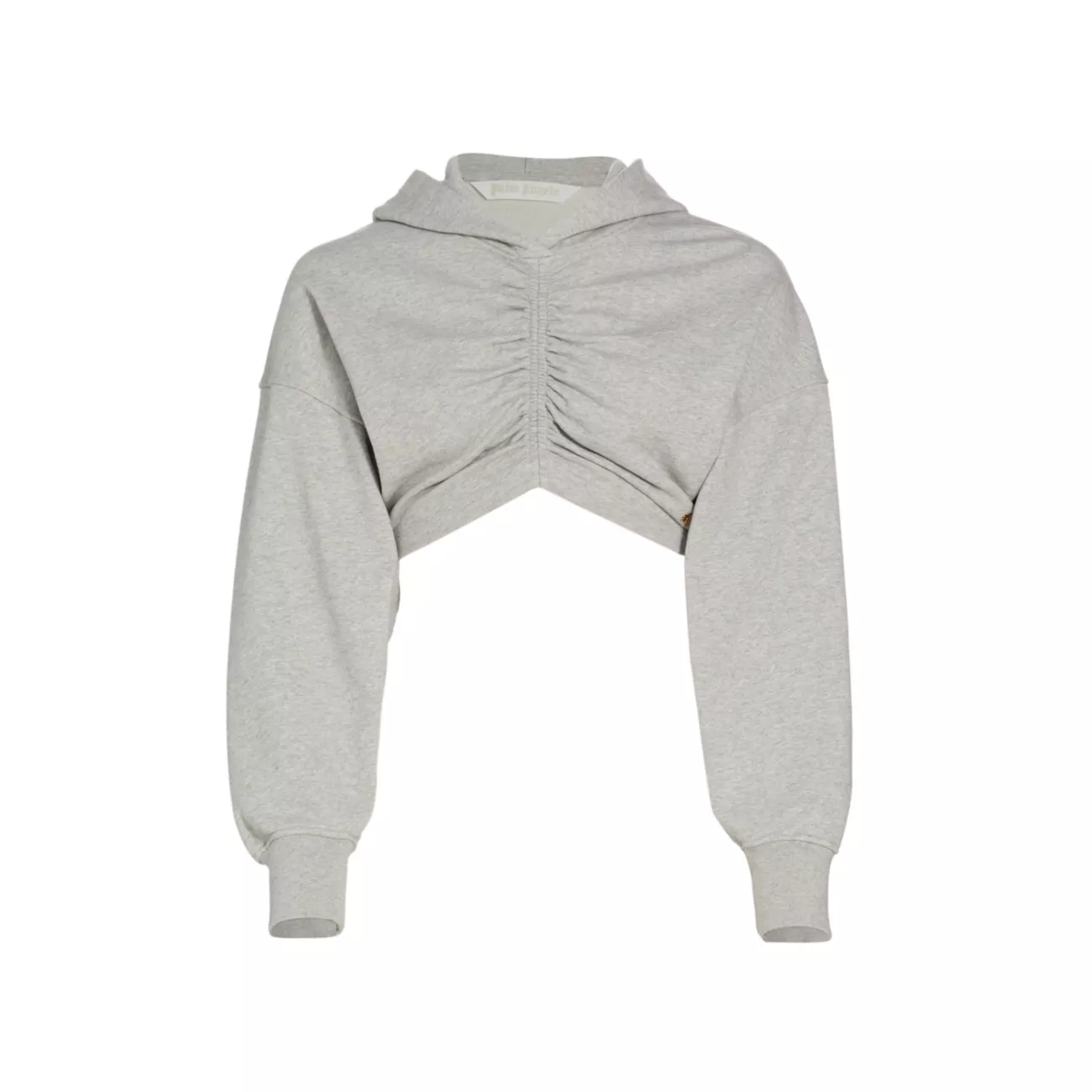 Cropped Ruched Hoodie PALM ANGELS