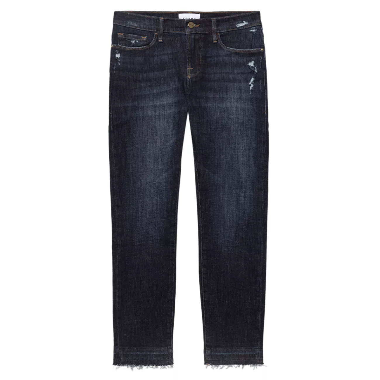 Le Garcon Crop Chewed Hem Jeans FRAME