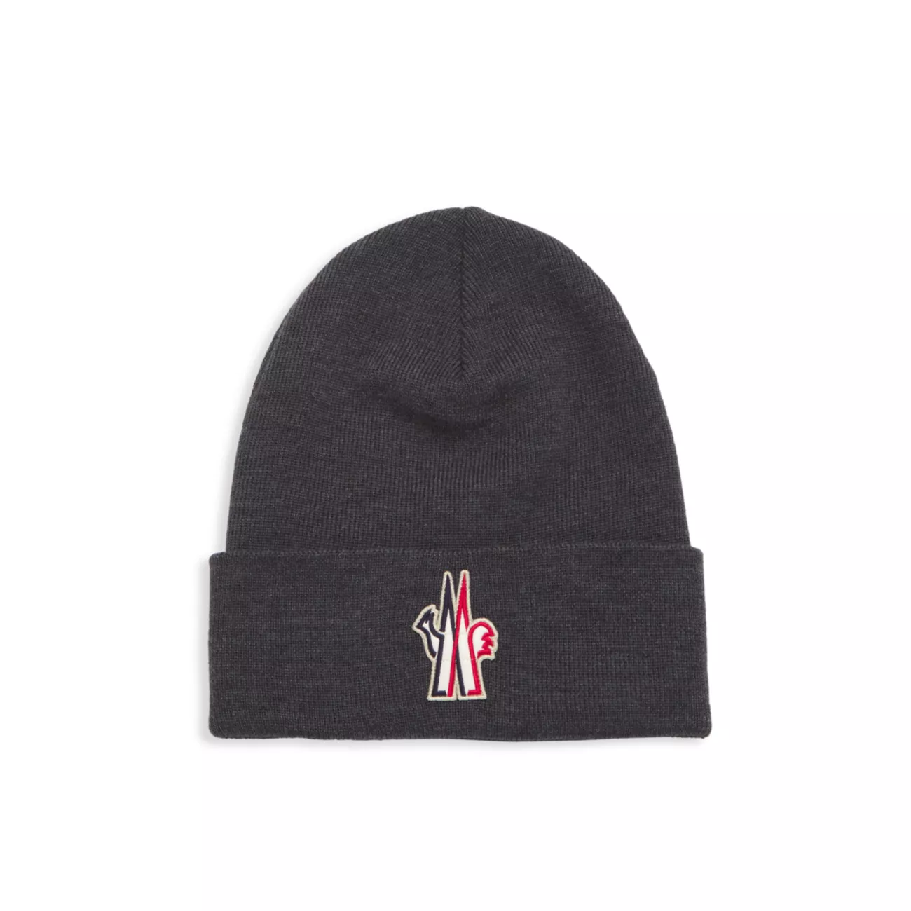 Grenoble Logo Patch Wool Hat Moncler