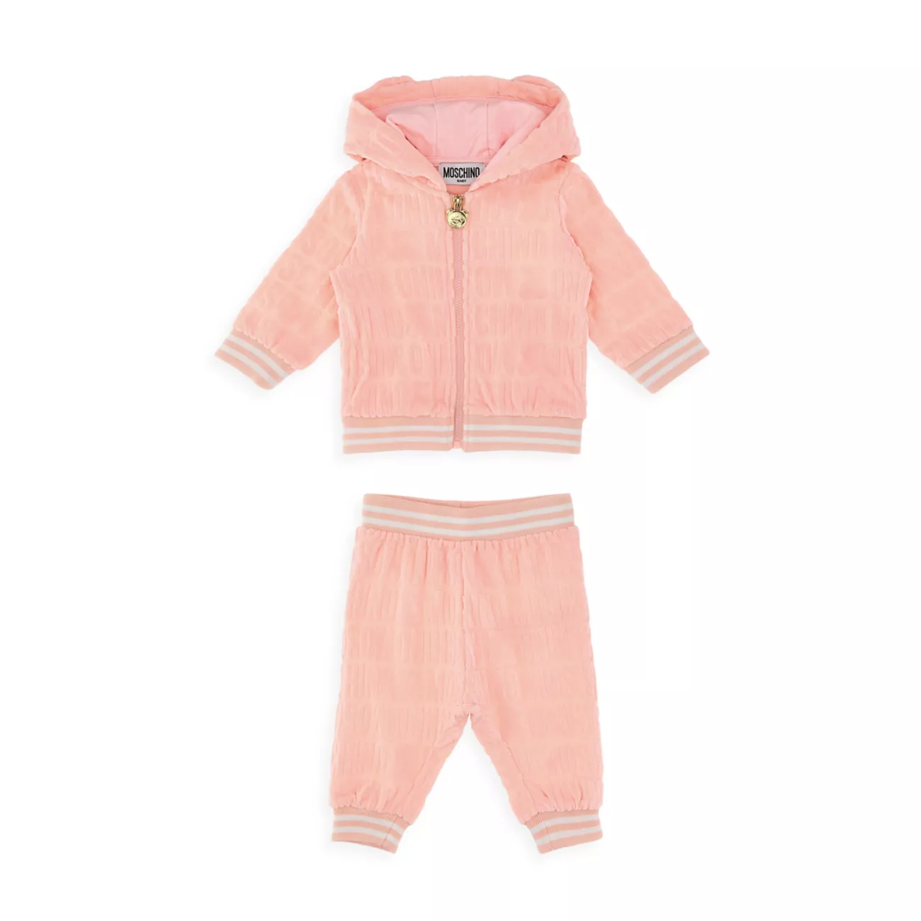 Детский Комплект Одежды Moschino Baby Girl's Chenille Jacquard Track Set Moschino