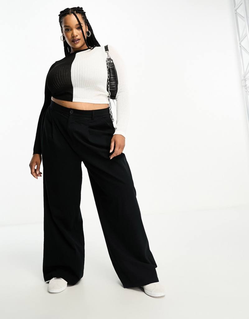 Женские Повседневные брюки ASOS Curve relaxed dad ASOS Curve