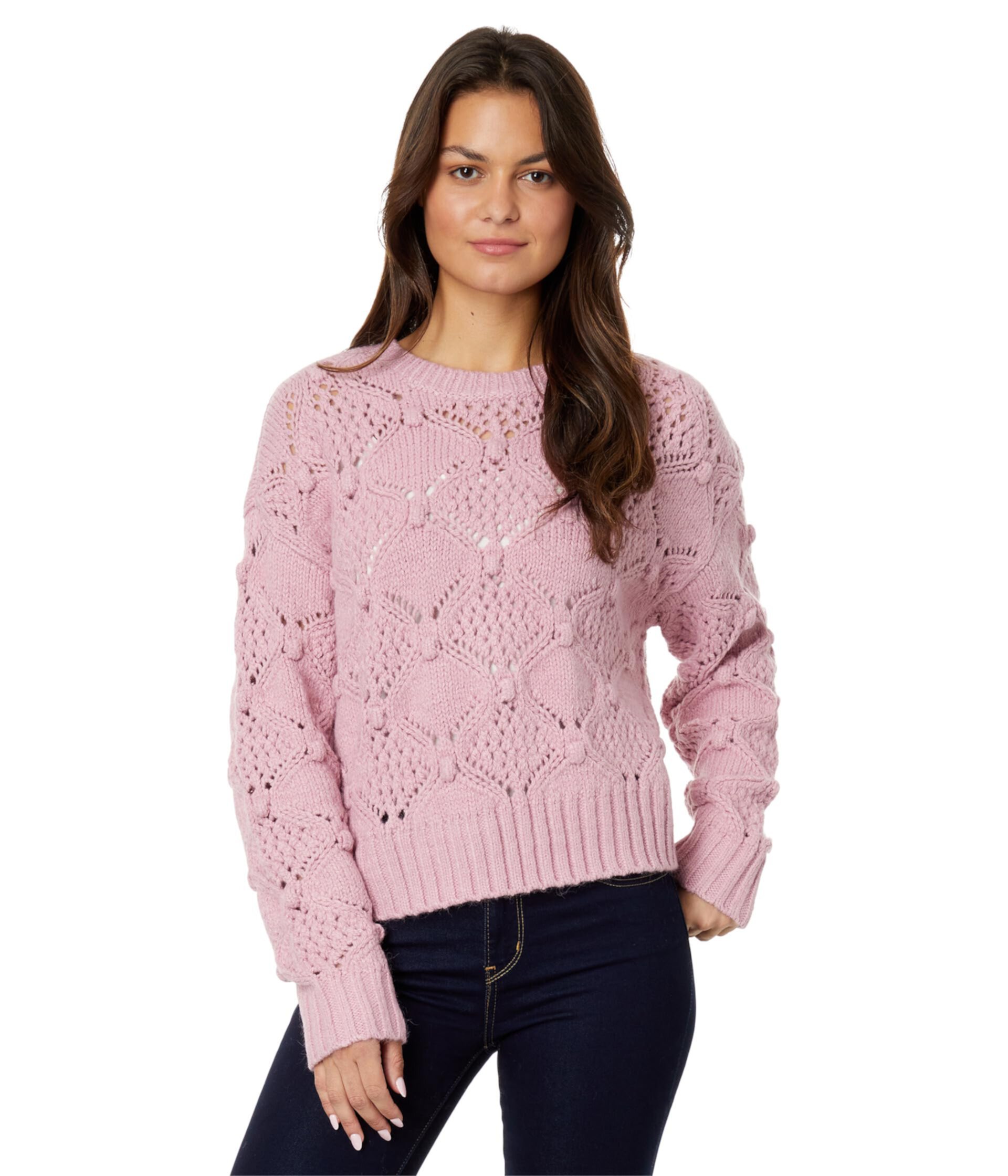 Open Stitch Pullover Sweater Lucky Brand