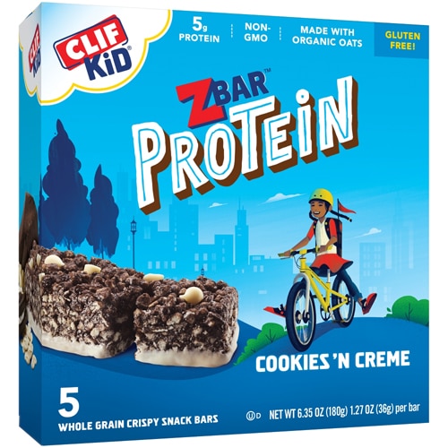 Кукурузные батончики ZBar без глютена с белком Cookies N Creme - 5 штук Clif