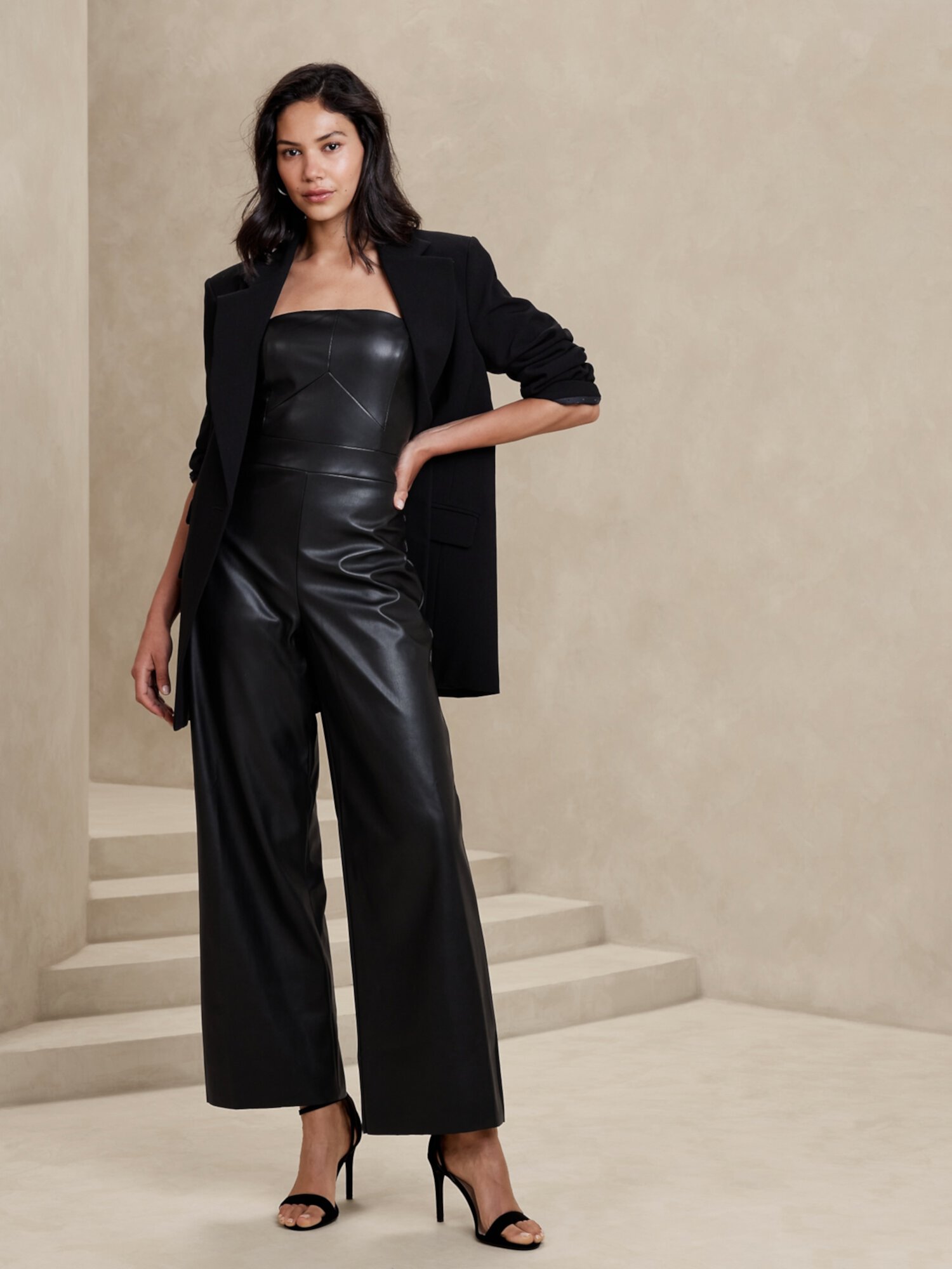 Banana Republic Factory Banana Republic Vegan Leather Wide-Leg