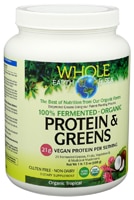 Whole Earth & Sea 100% ферментированный органический протеин и тропическая зелень — 660 г Natural Factors