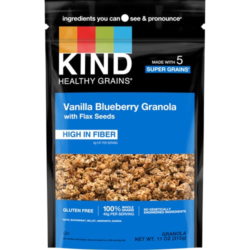 Gluten Free Healthy Grains Granola Clusters Vanilla Blueberry -- 11 oz Kind