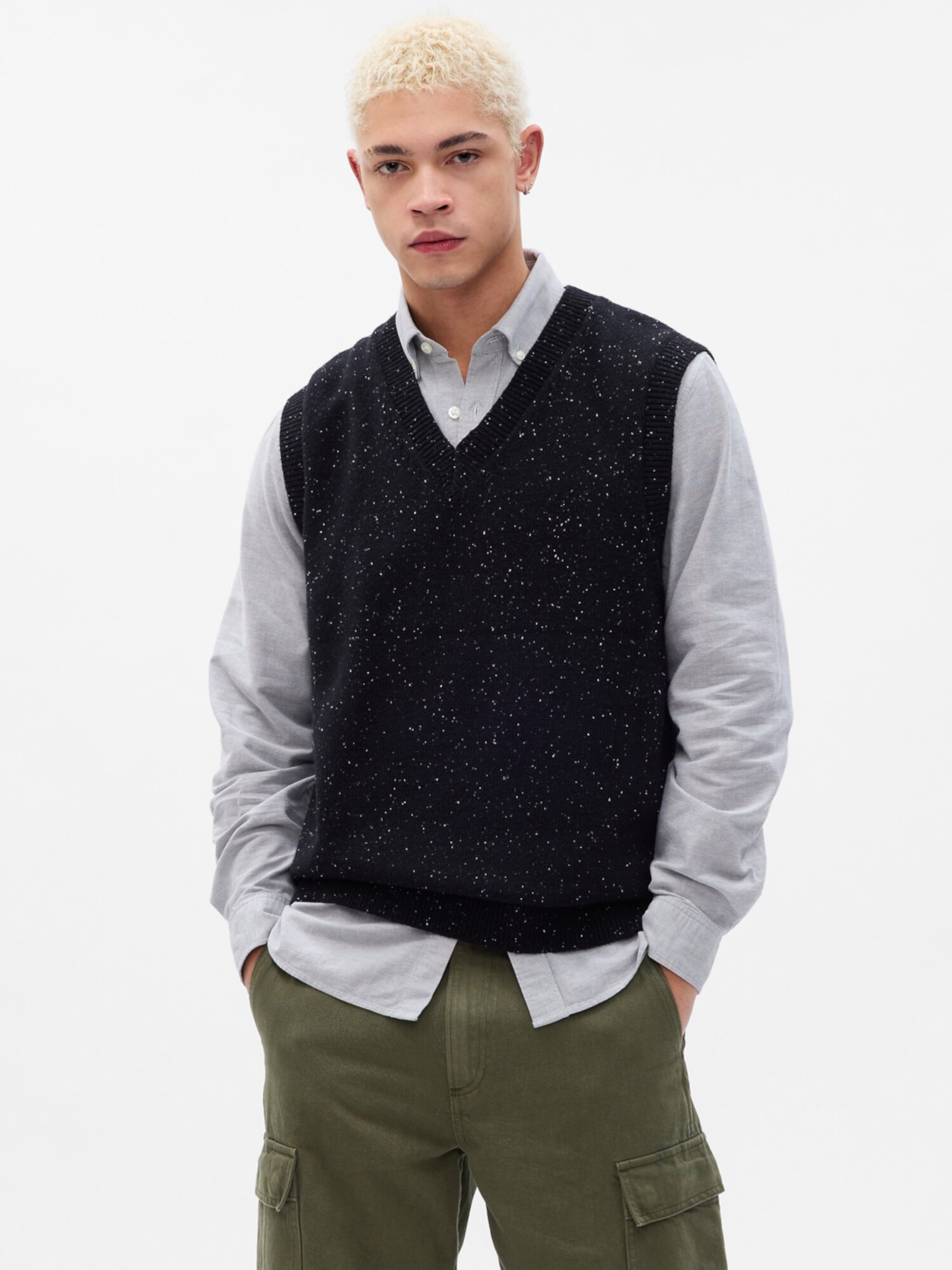 Текстурированный жилет-свитер Gap