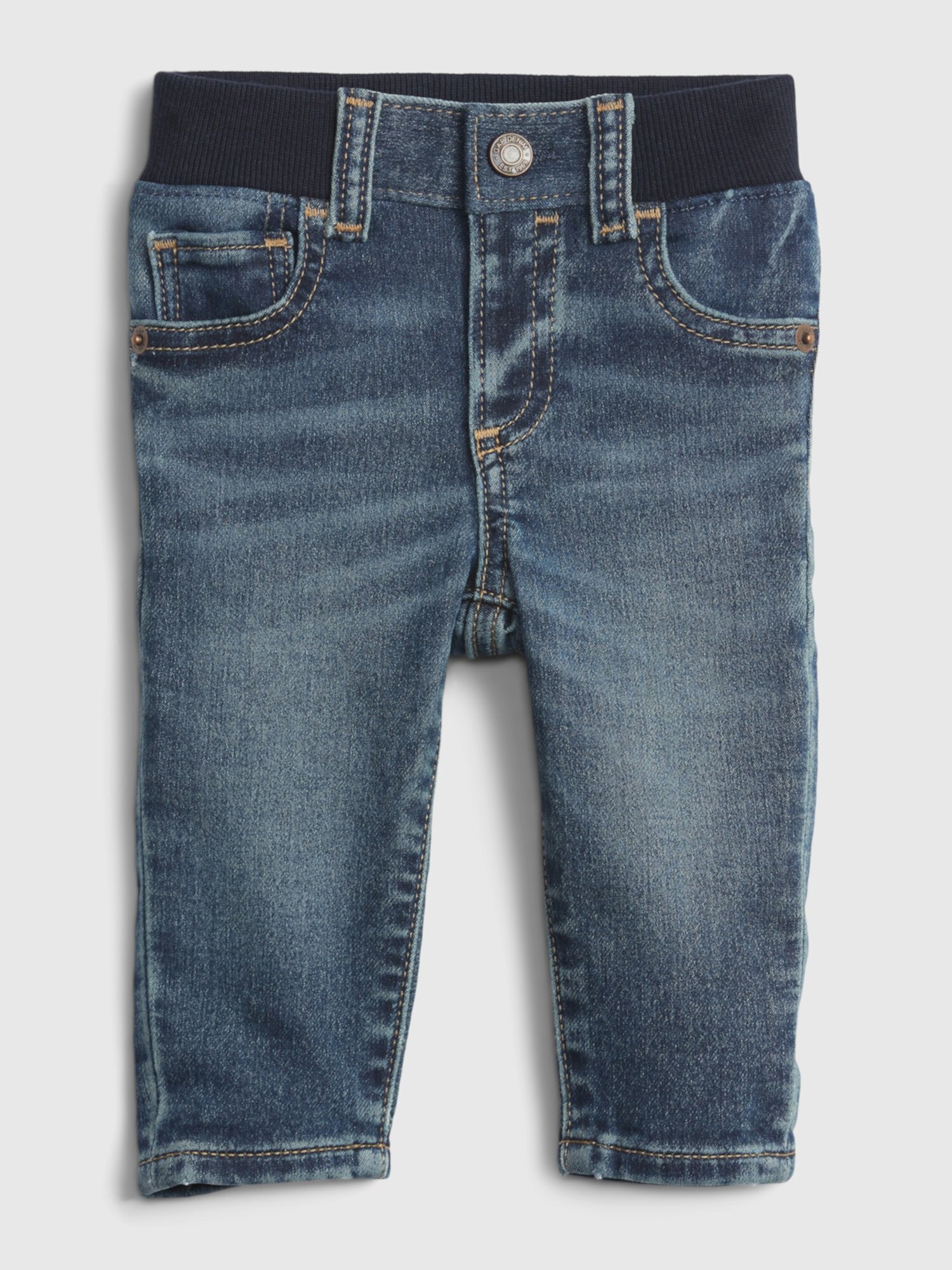 Детские узкие джинсы из трикотажного денима Gap