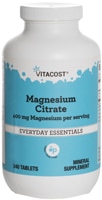 Магний Цитрат - 400 мг Магния - 240 таблеток - Vitacost Vitacost