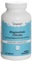 Цитрат Магния - 400 мг магния - 120 таблеток - Vitacost Vitacost