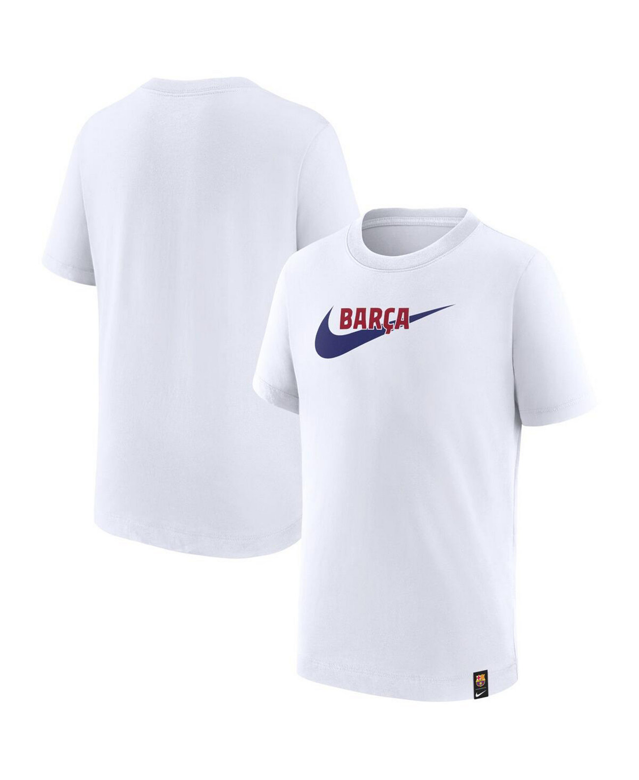 Белая футболка с галочкой Big Boys Barcelona Nike