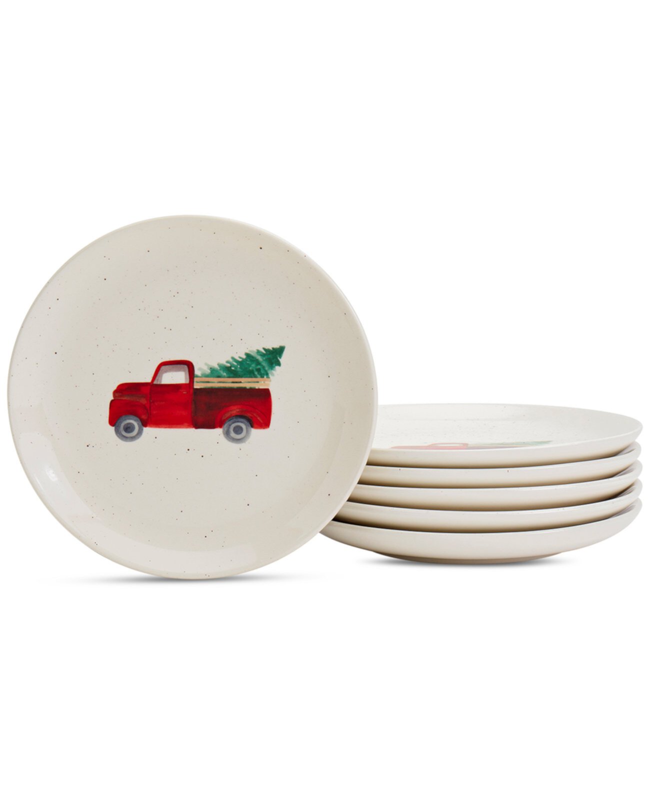 Глиняная посуда Small Town 8-дюймовые тарелки для салата, набор из 6 шт. Dolly Parton