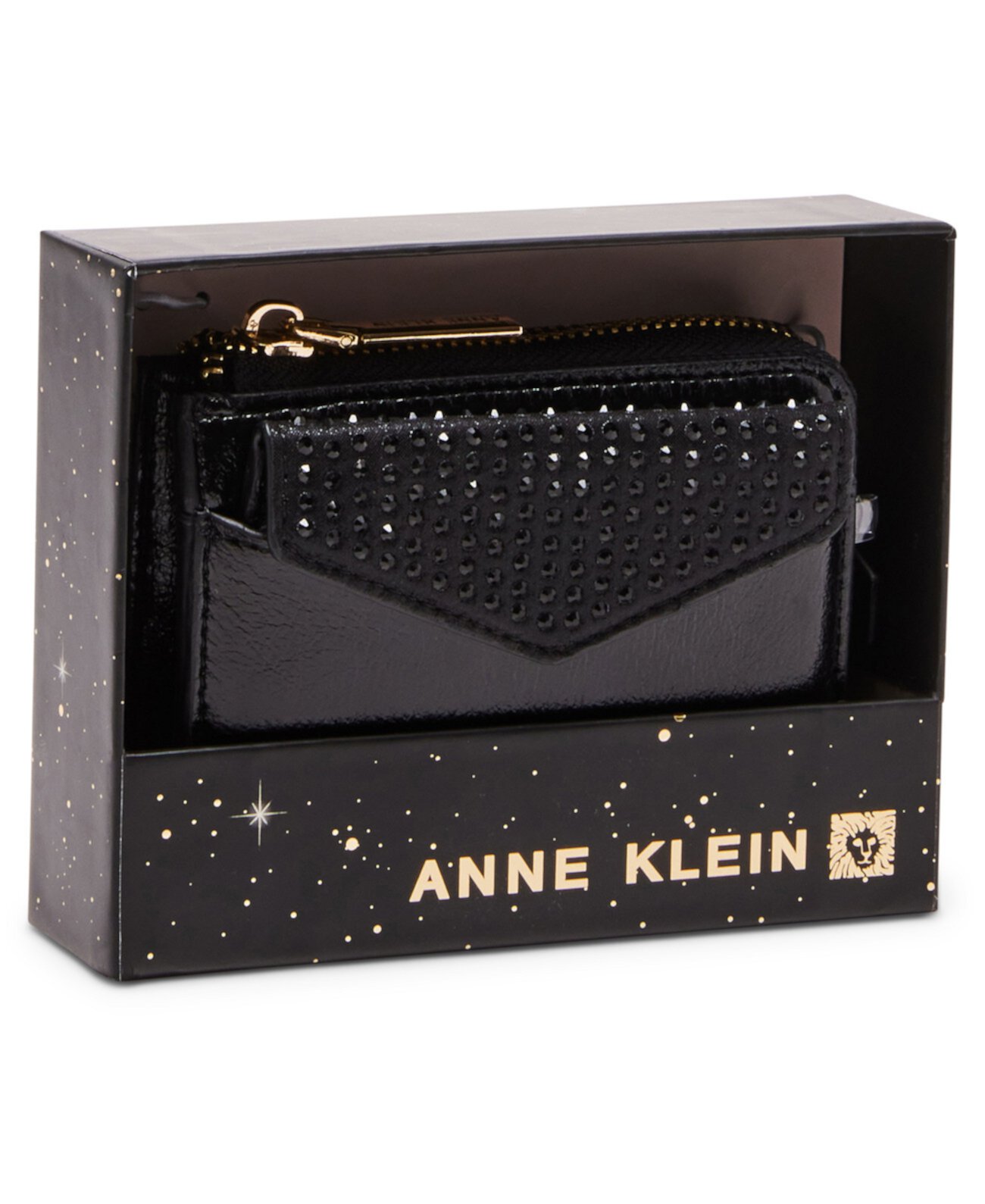 Бумажник Anne Klein 2-частный конверт с изгибом и стразами Anne Klein