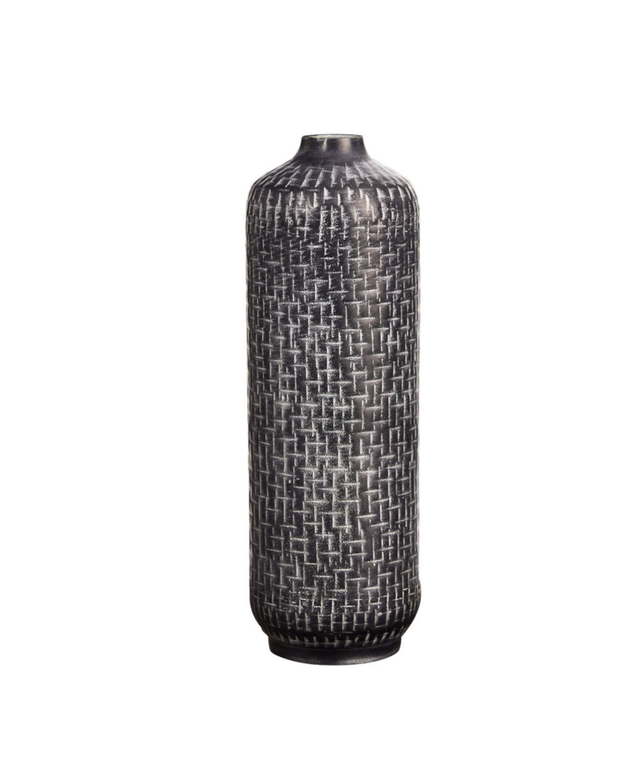 21-дюймовая тисненая металлическая цилиндрическая ваза NEARLY NATURAL