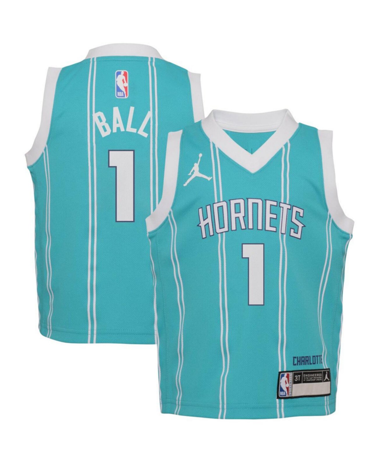 Детская майка LaMelo Ball Charlotte Hornets Icon Edition с технологией Dri-FIT Jordan