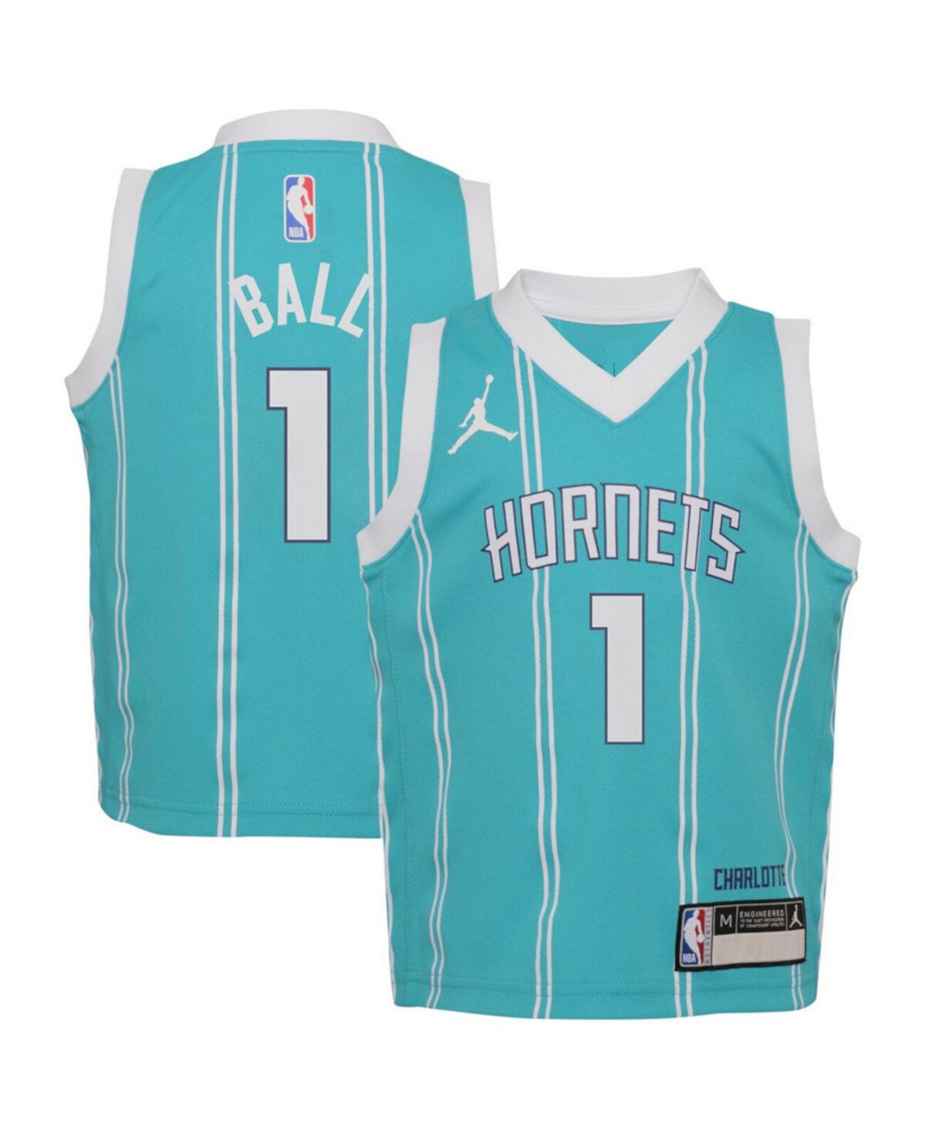 Детское Джерси Jordan LaMelo Ball Teal Charlotte Hornets Icon Edition Jordan