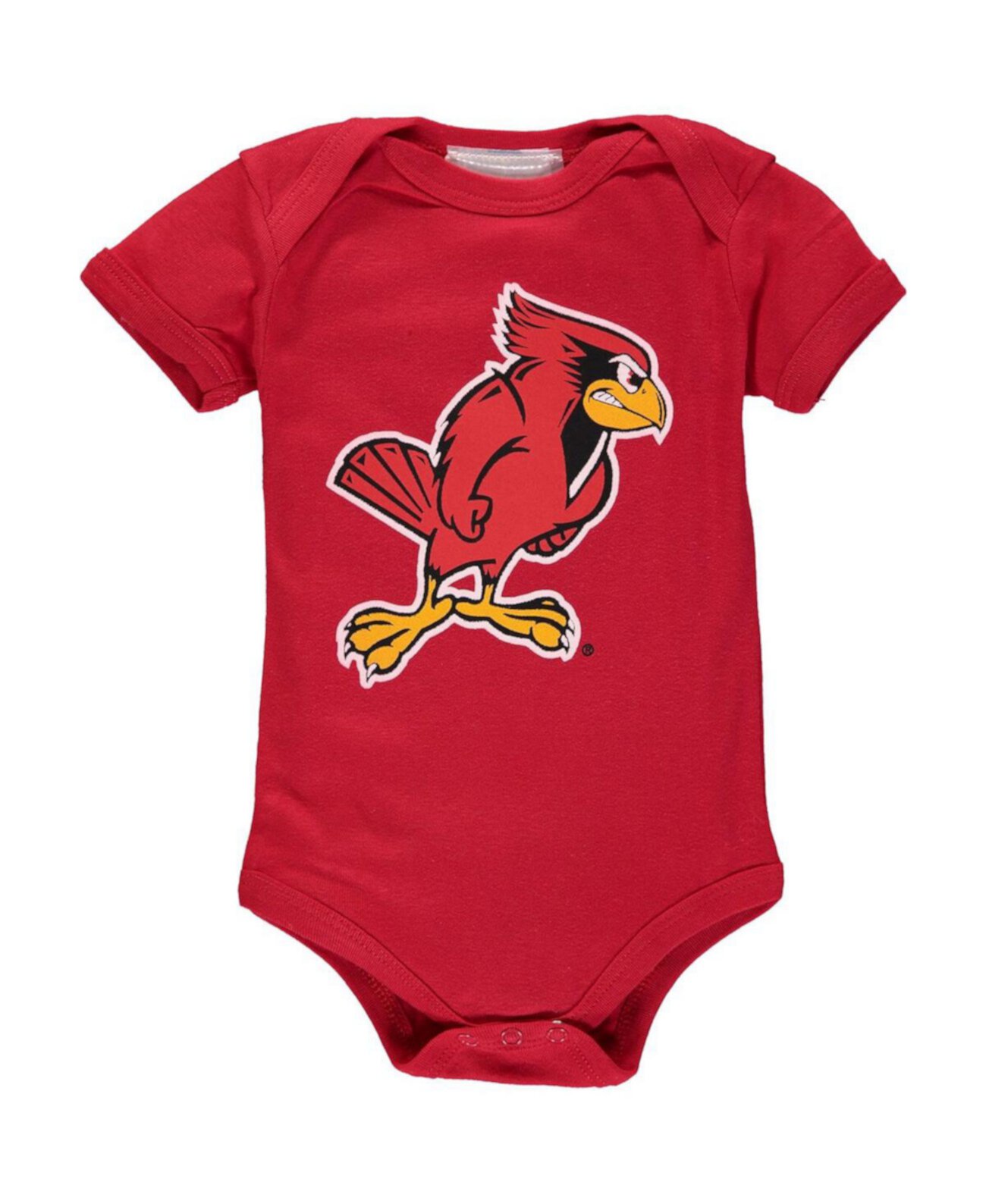 Красный боди с большим логотипом для мальчиков и девочек Illinois State Redbirds Two Feet Ahead