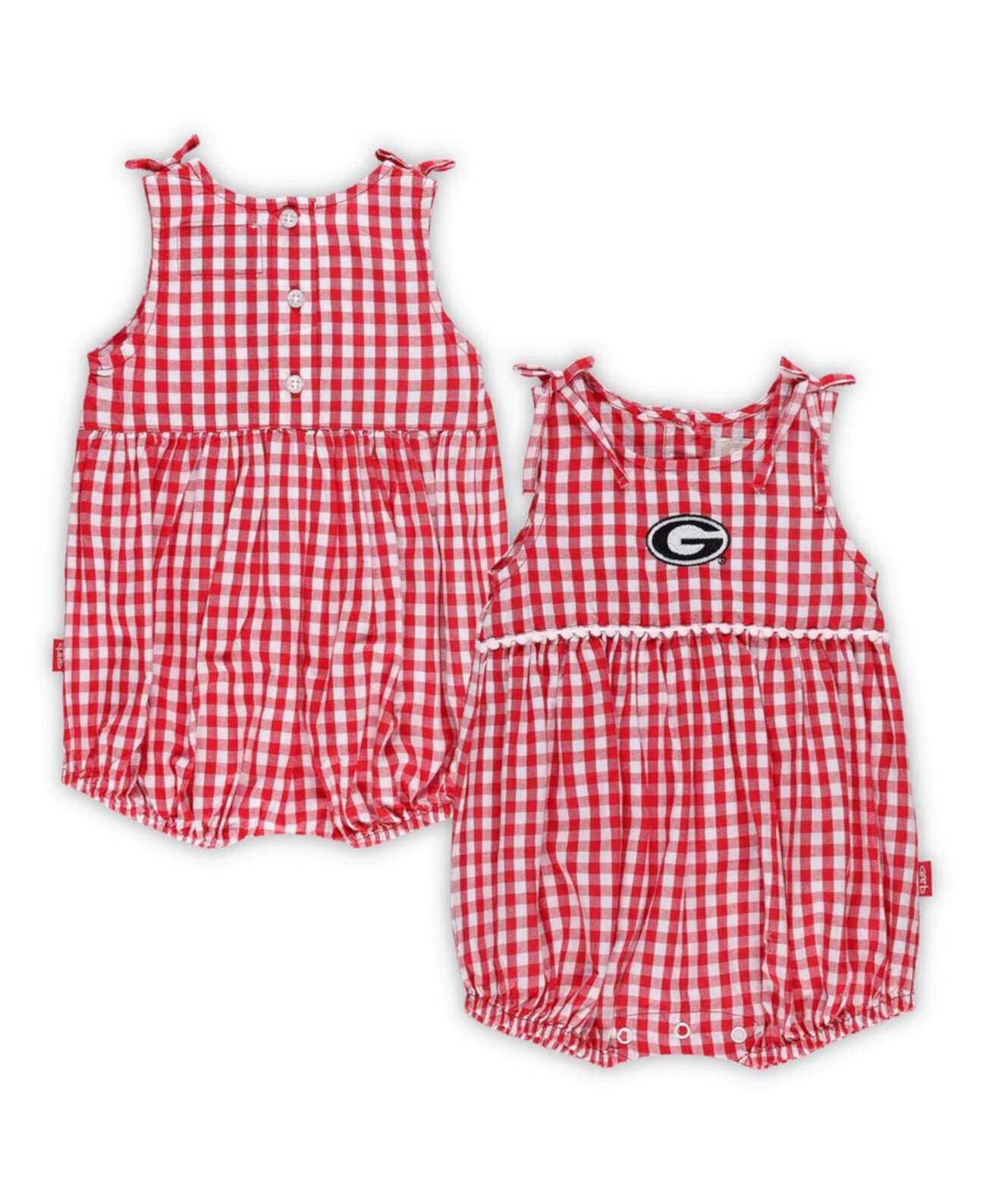 Детское Повседневное Платье Garb Для девочек Teagan Gingham Ruffled Romper Garb