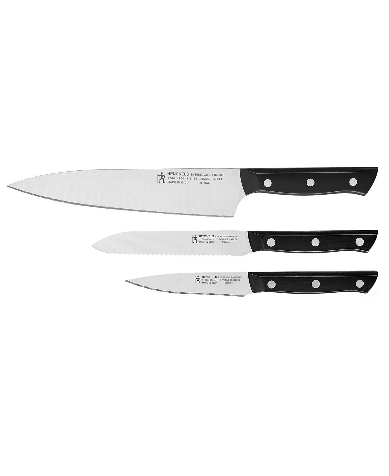 Начальный набор ножей Everedge Dynamic из 3 предметов J.A. Henckels
