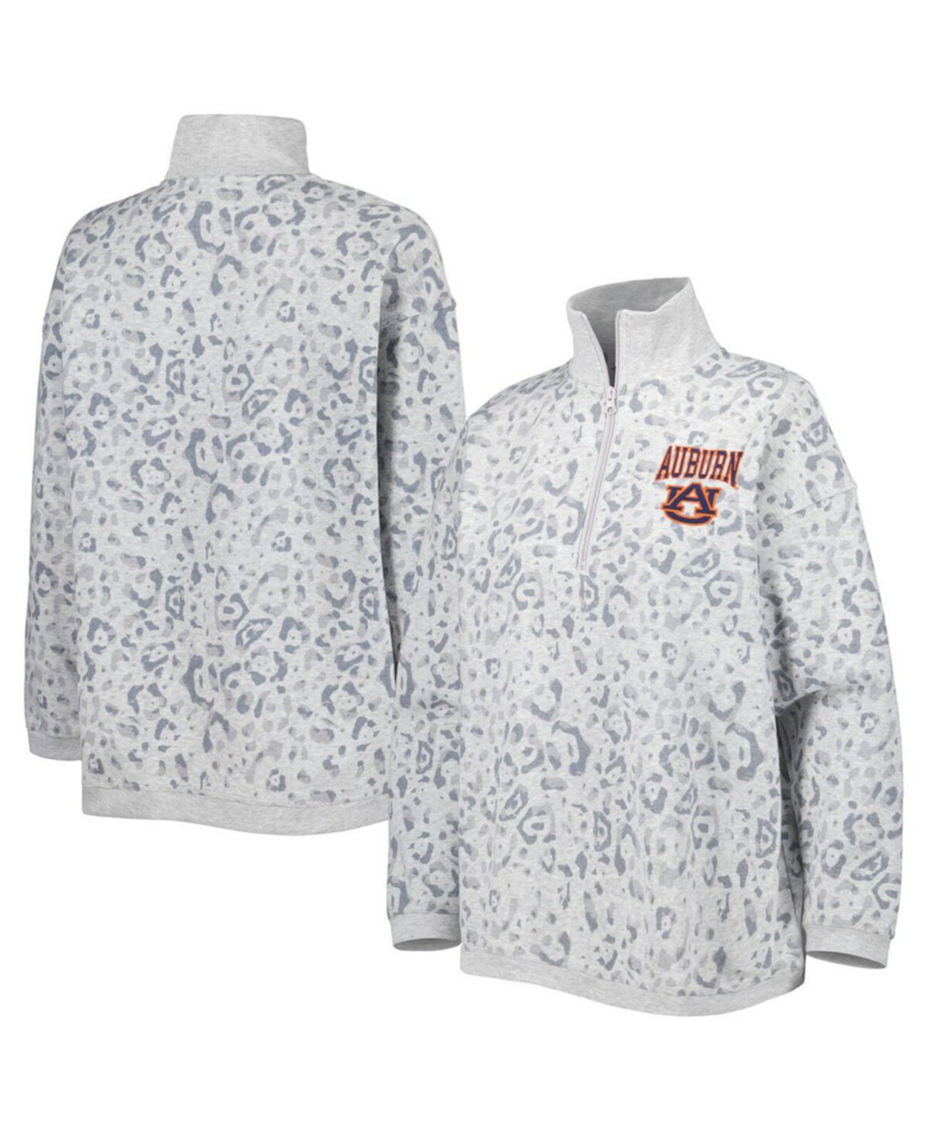 Женская Толстовка Gameday Couture Auburn Tigers Leopard Quarter-Zip Gameday Couture