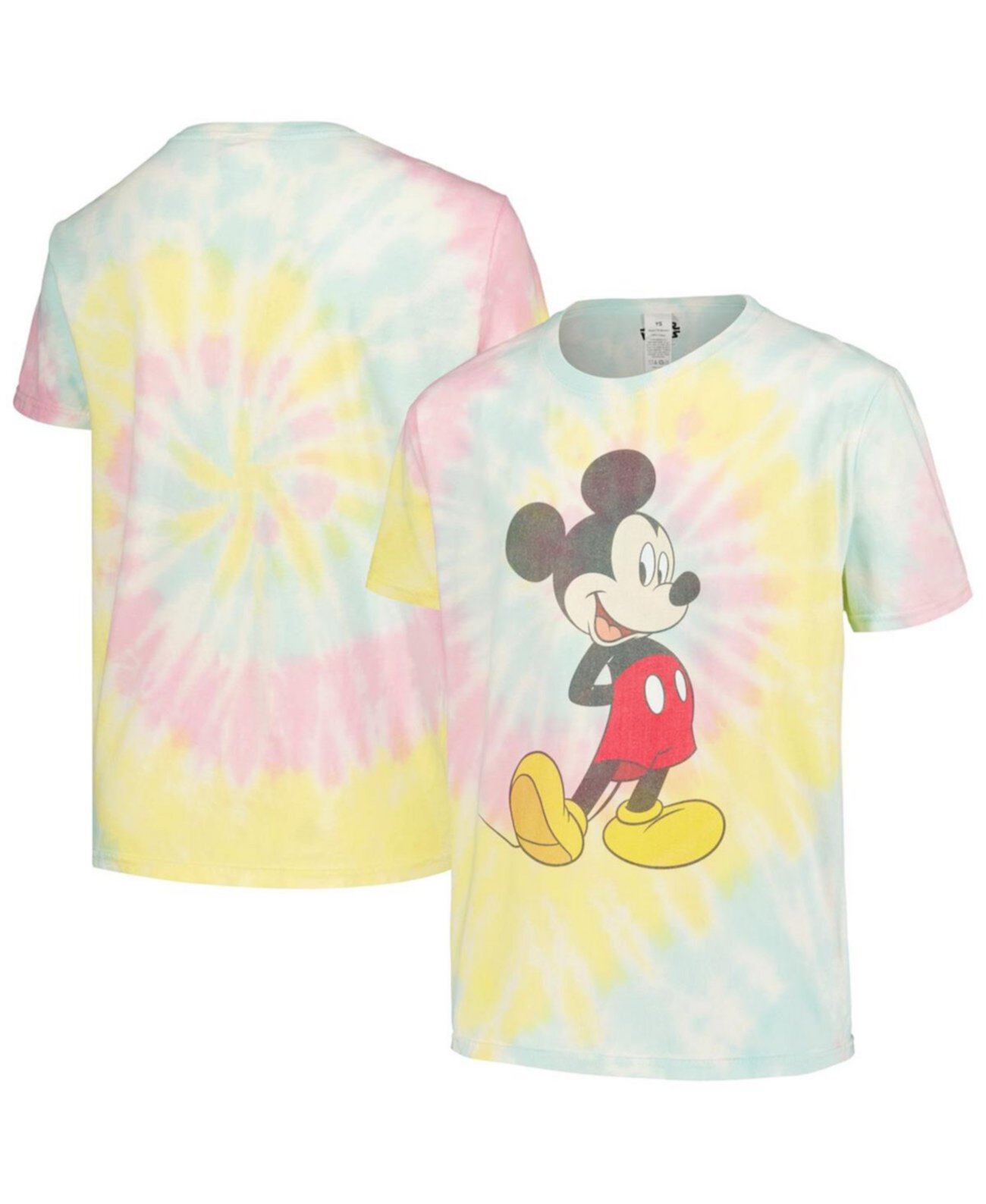 Традиционная футболка с Микки Маусом для мальчиков и девочек с принтом тай-дай Mad Engine