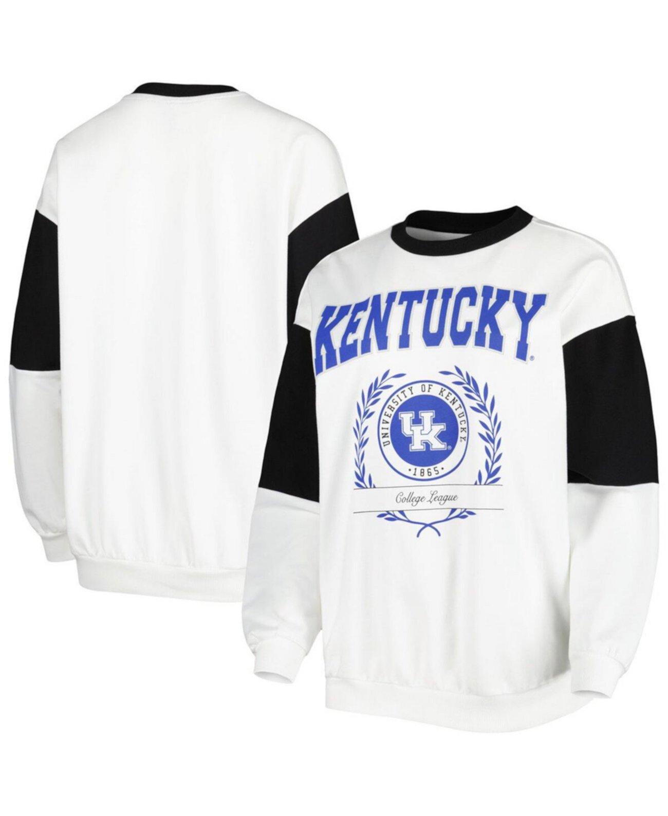 Женский белый свитшот с длинным рукавом Kentucky Wildcats It's A Vibe Gameday Couture