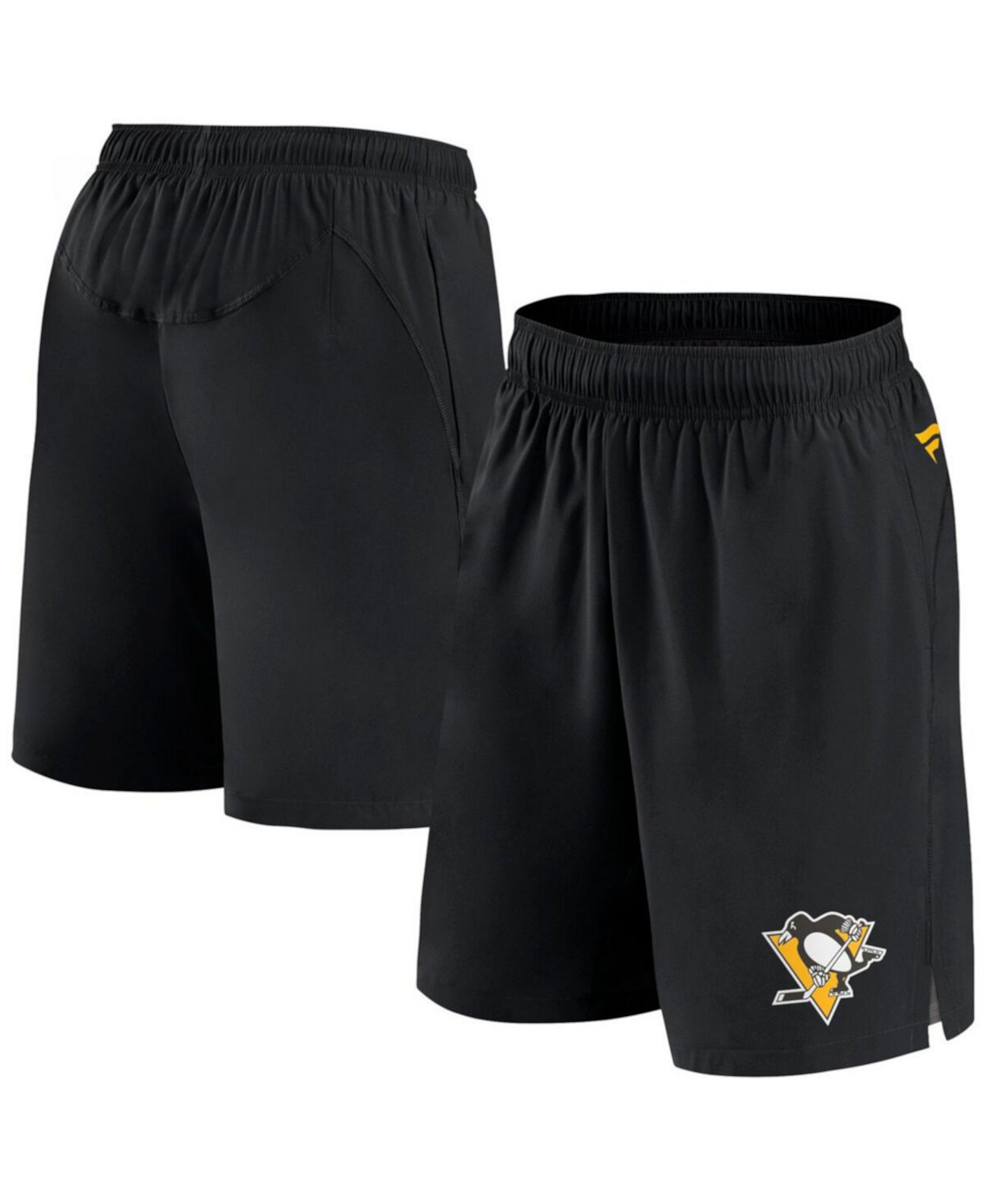 Мужские легкие и комфортные черные шорты Pittsburgh Penguins Authentic Pro Tech Fanatics