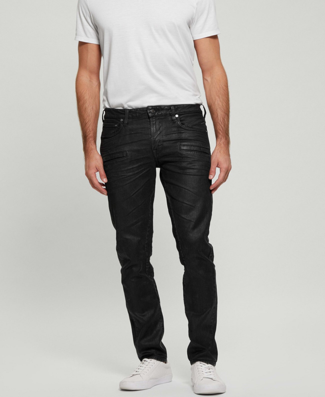 Мужские Джинсы skinny GUESS Coated Denim Slim Tapered GUESS