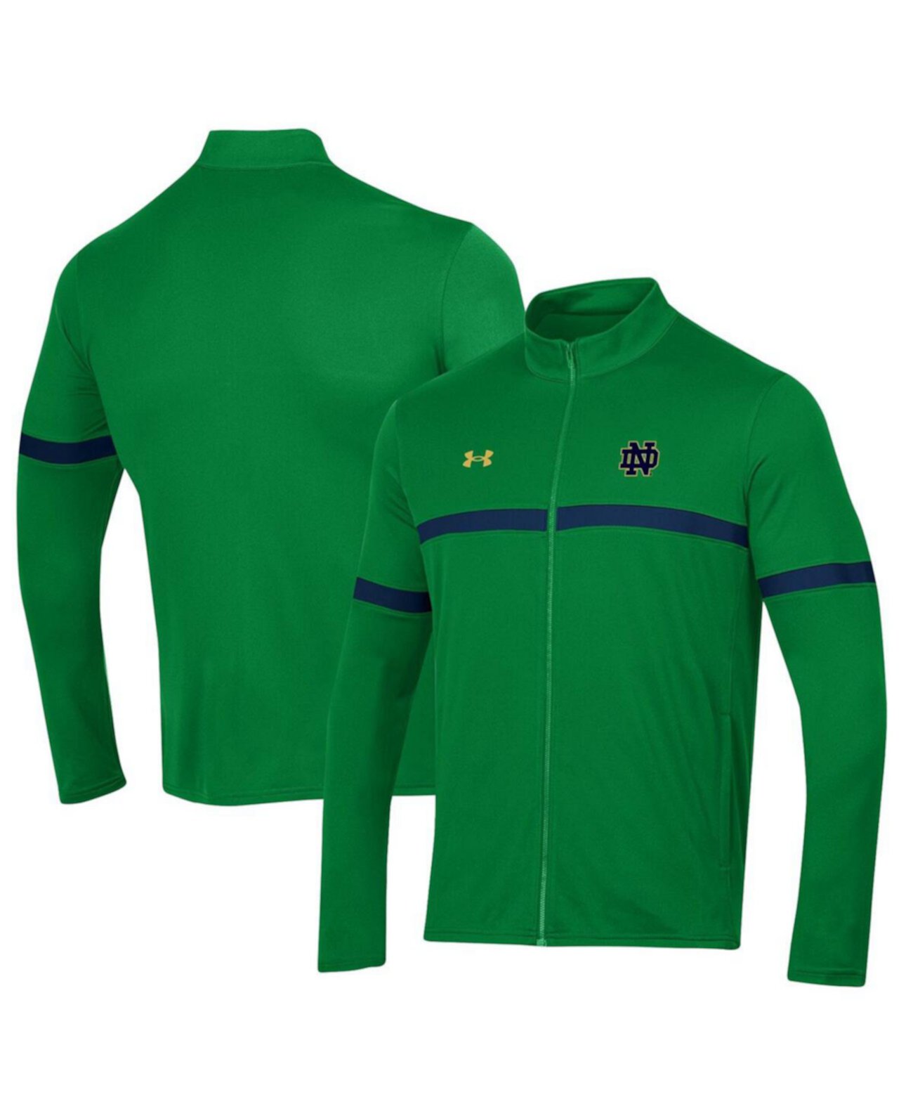 Мужская Куртка Under Armour Notre Dame Fighting Irish 2023 Assist Warm Up с Полной Молнией Under Armour