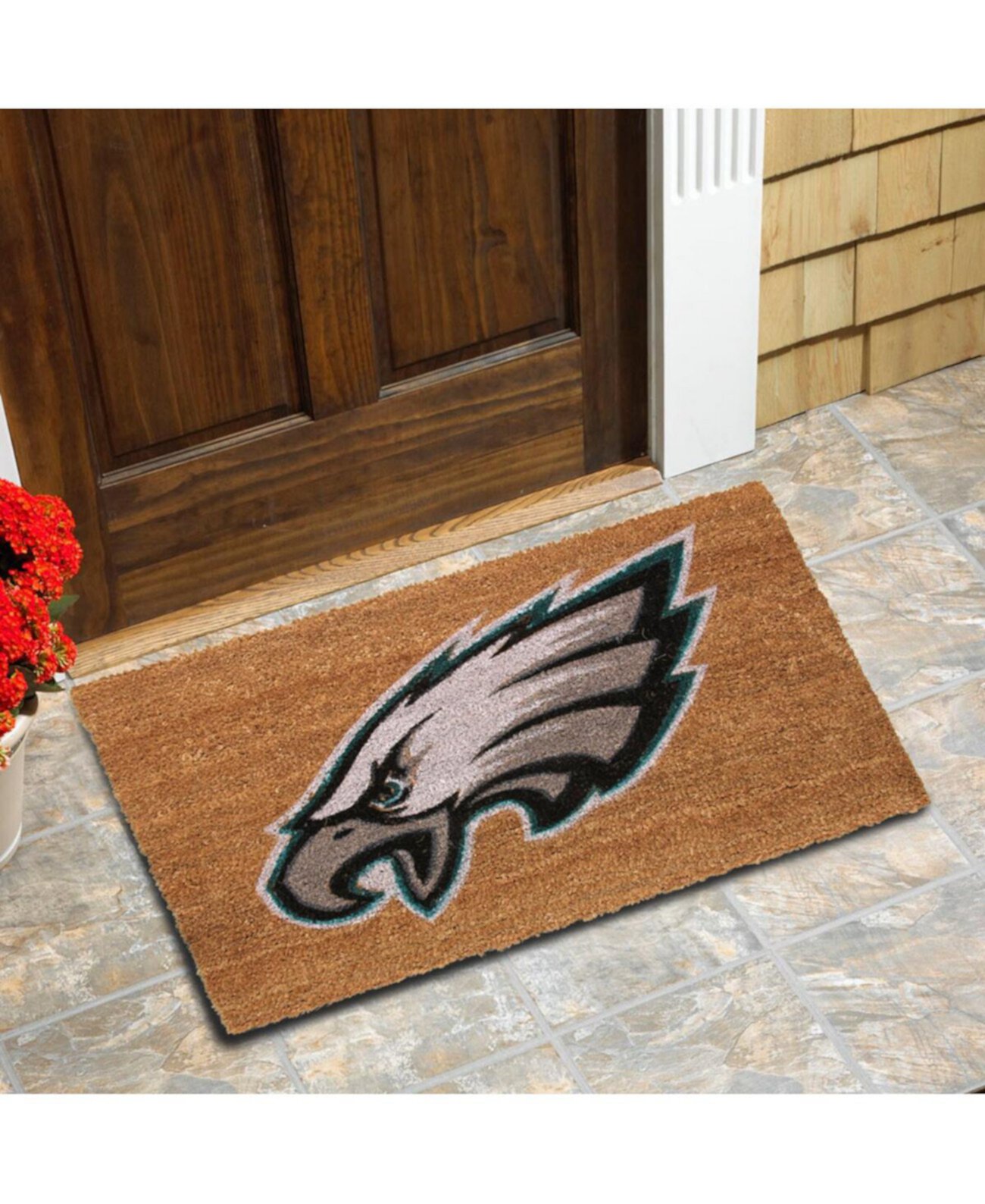 Коврик из кокосового волокна с логотипом Philadelphia Eagles 19,5 x 30 дюймов Memory Company