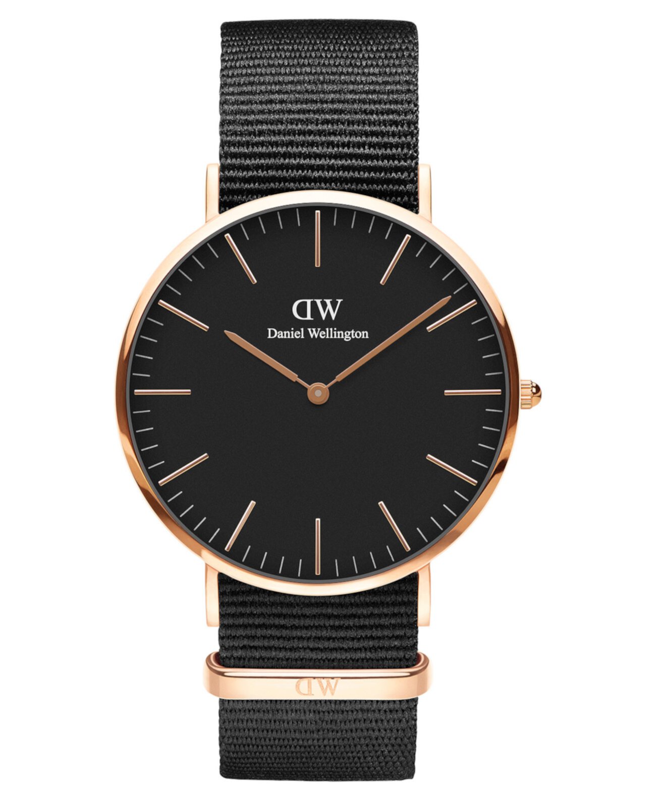 Мужские классические часы Cornwall из полиэстера, черные, 40 мм Daniel Wellington
