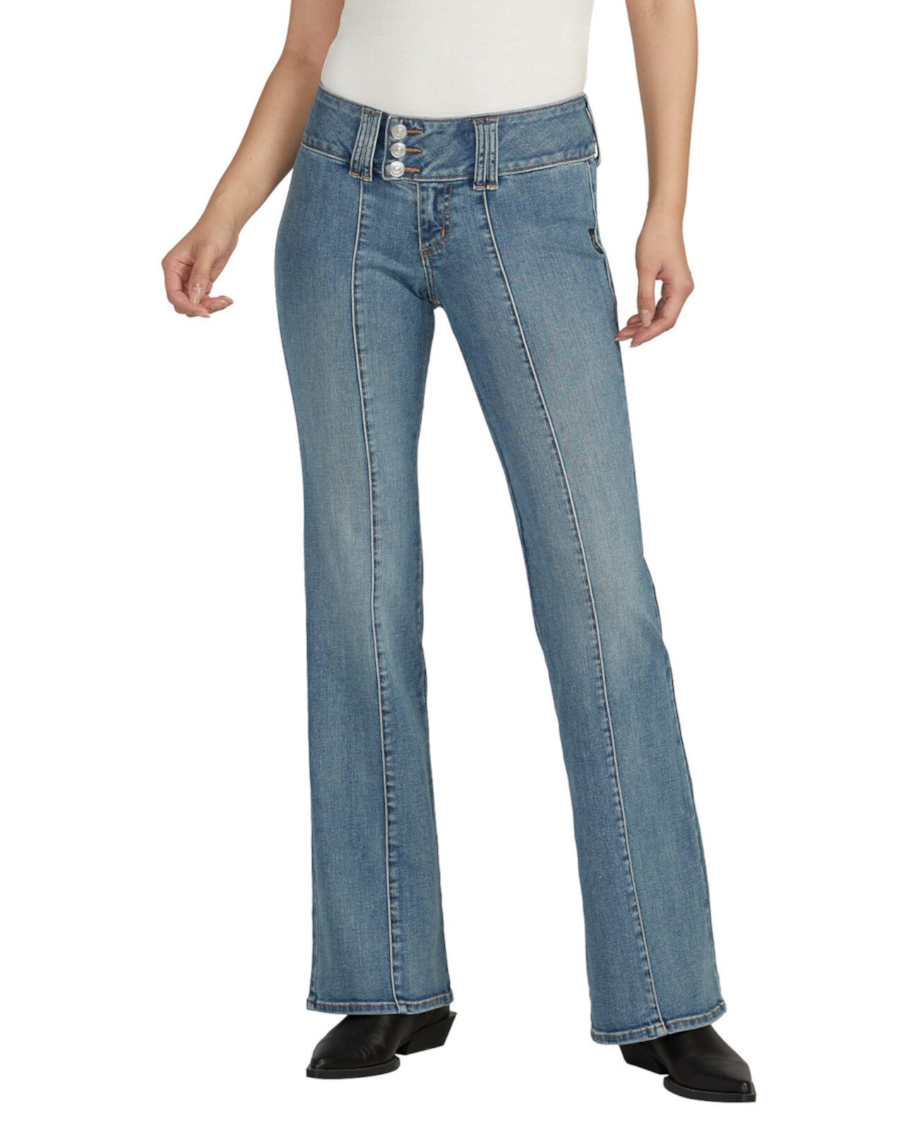 Женские расклешенные джинсы Britt с низкой посадкой и пышным кроем Silver Jeans Co.